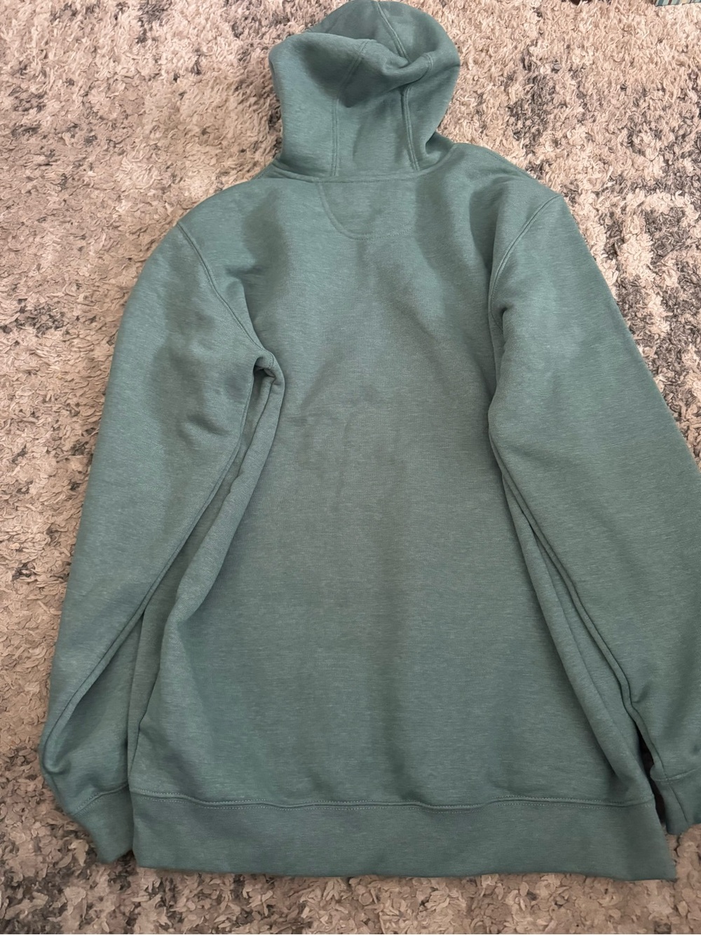 New it’s tags mens large Carhartt Teal Green Pullover Hooded Sweatshirt - Picture 2 of 4